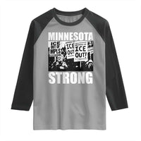 Minnesota Resist Anti ICE Immigration Protest Raglan Shirt Bruce Streets Of Minneapolis Right Now