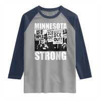 Minnesota Resist Anti ICE Immigration Protest Raglan Shirt Bruce Streets Of Minneapolis Right Now