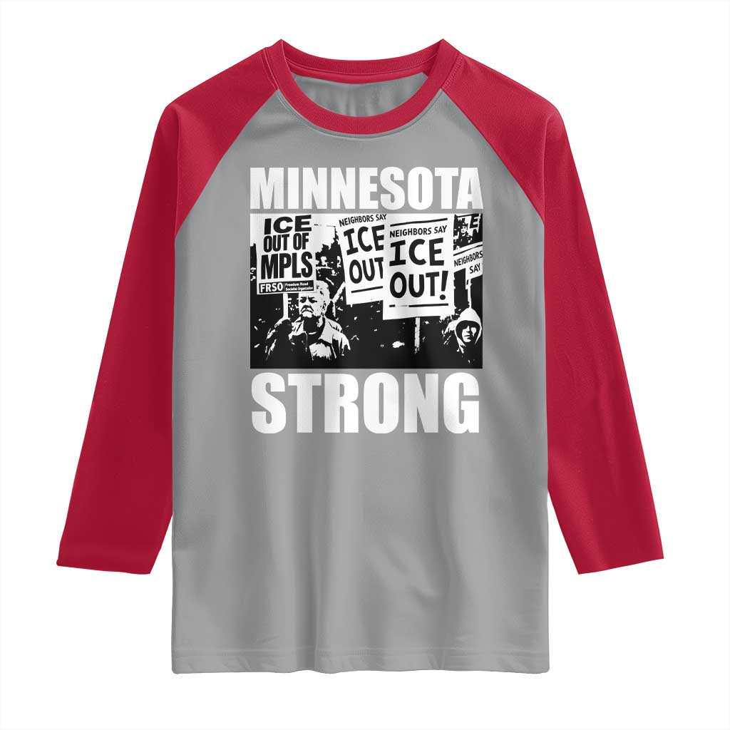 Minnesota Resist Anti ICE Immigration Protest Raglan Shirt Bruce Streets Of Minneapolis Right Now