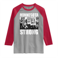 Minnesota Resist Anti ICE Immigration Protest Raglan Shirt Bruce Streets Of Minneapolis Right Now