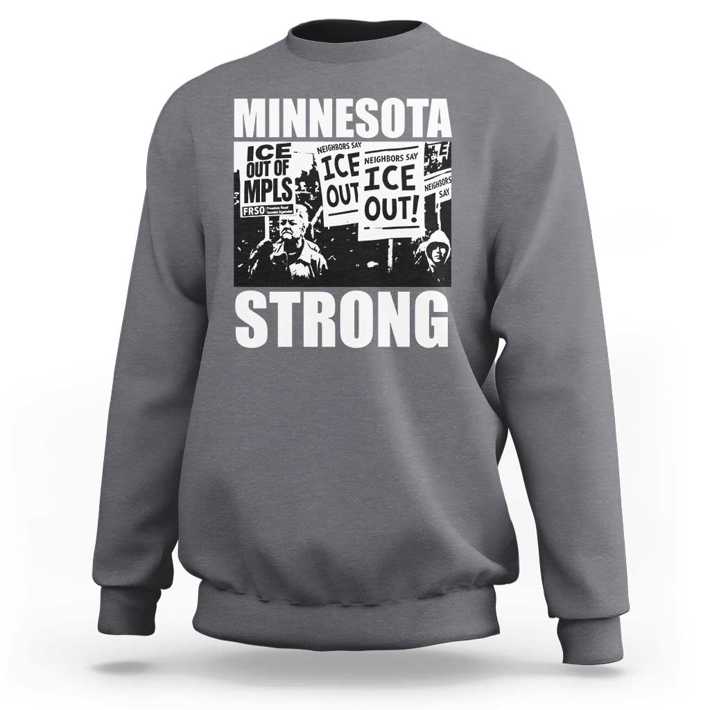 Minnesota Resist Anti ICE Immigration Protest Sweatshirt Bruce Streets Of Minneapolis Right Now