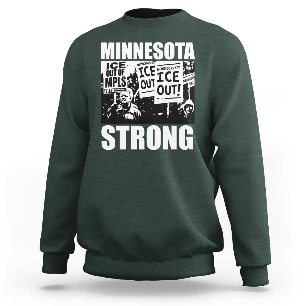 Minnesota Resist Anti ICE Immigration Protest Sweatshirt Bruce Streets Of Minneapolis Right Now