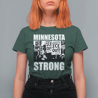 Minnesota Resist Anti ICE Immigration Protest T Shirt For Women Bruce Streets Of Minneapolis Right Now