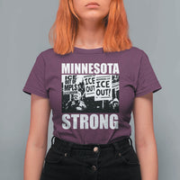 Minnesota Resist Anti ICE Immigration Protest T Shirt For Women Bruce Streets Of Minneapolis Right Now