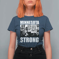 Minnesota Resist Anti ICE Immigration Protest T Shirt For Women Bruce Streets Of Minneapolis Right Now