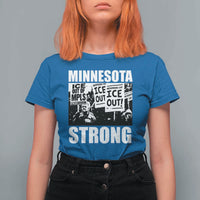 Minnesota Resist Anti ICE Immigration Protest T Shirt For Women Bruce Streets Of Minneapolis Right Now