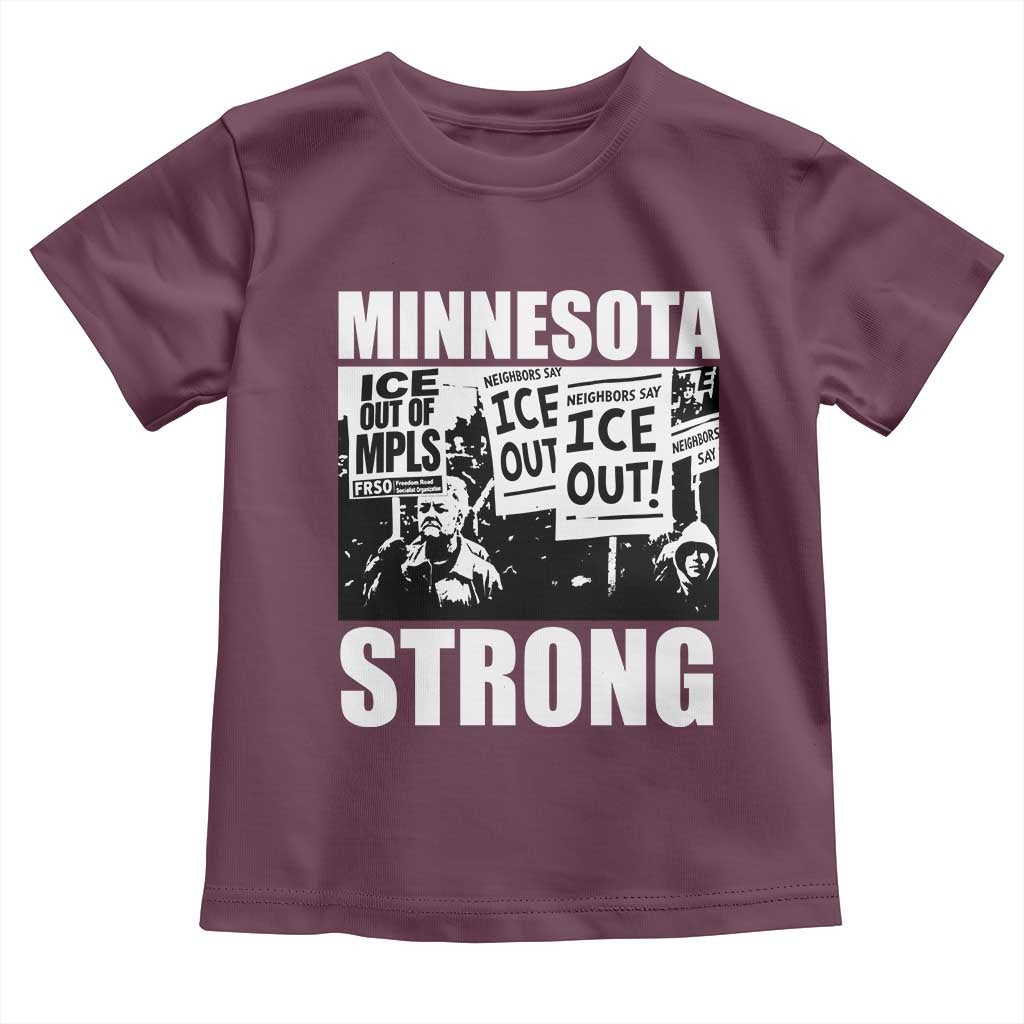 Minnesota Resist Anti ICE Immigration Protest Toddler T Shirt Bruce Streets Of Minneapolis Right Now