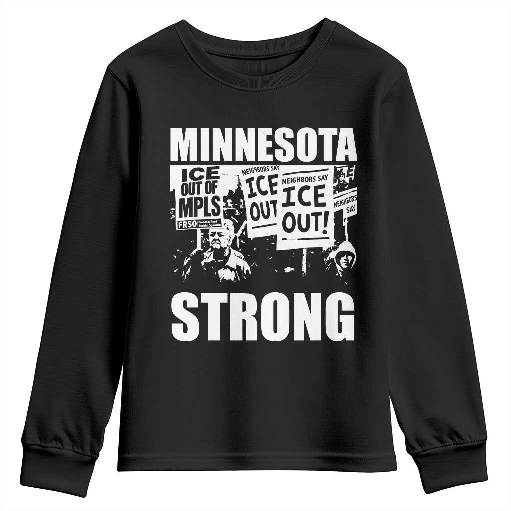 Minnesota Resist Anti ICE Immigration Protest Youth Sweatshirt Bruce Streets Of Minneapolis Right Now