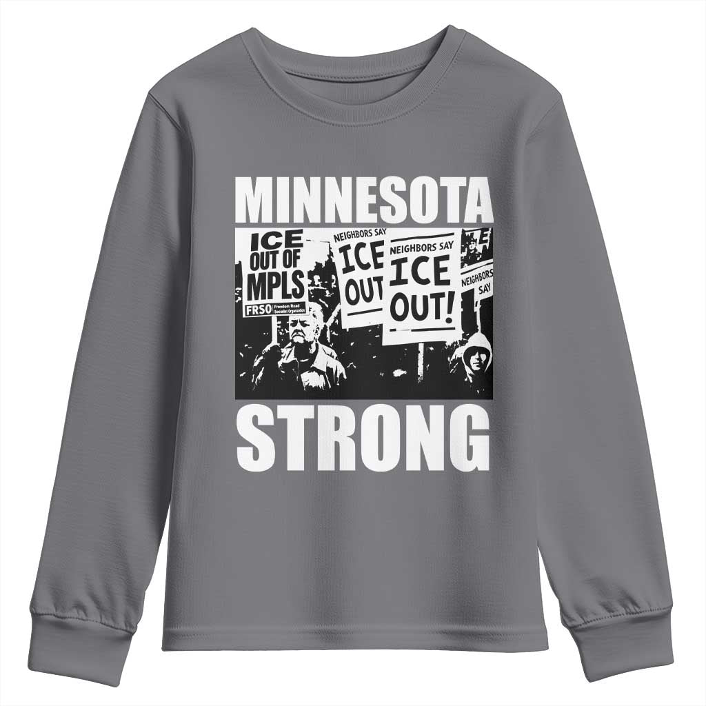 Minnesota Resist Anti ICE Immigration Protest Youth Sweatshirt Bruce Streets Of Minneapolis Right Now