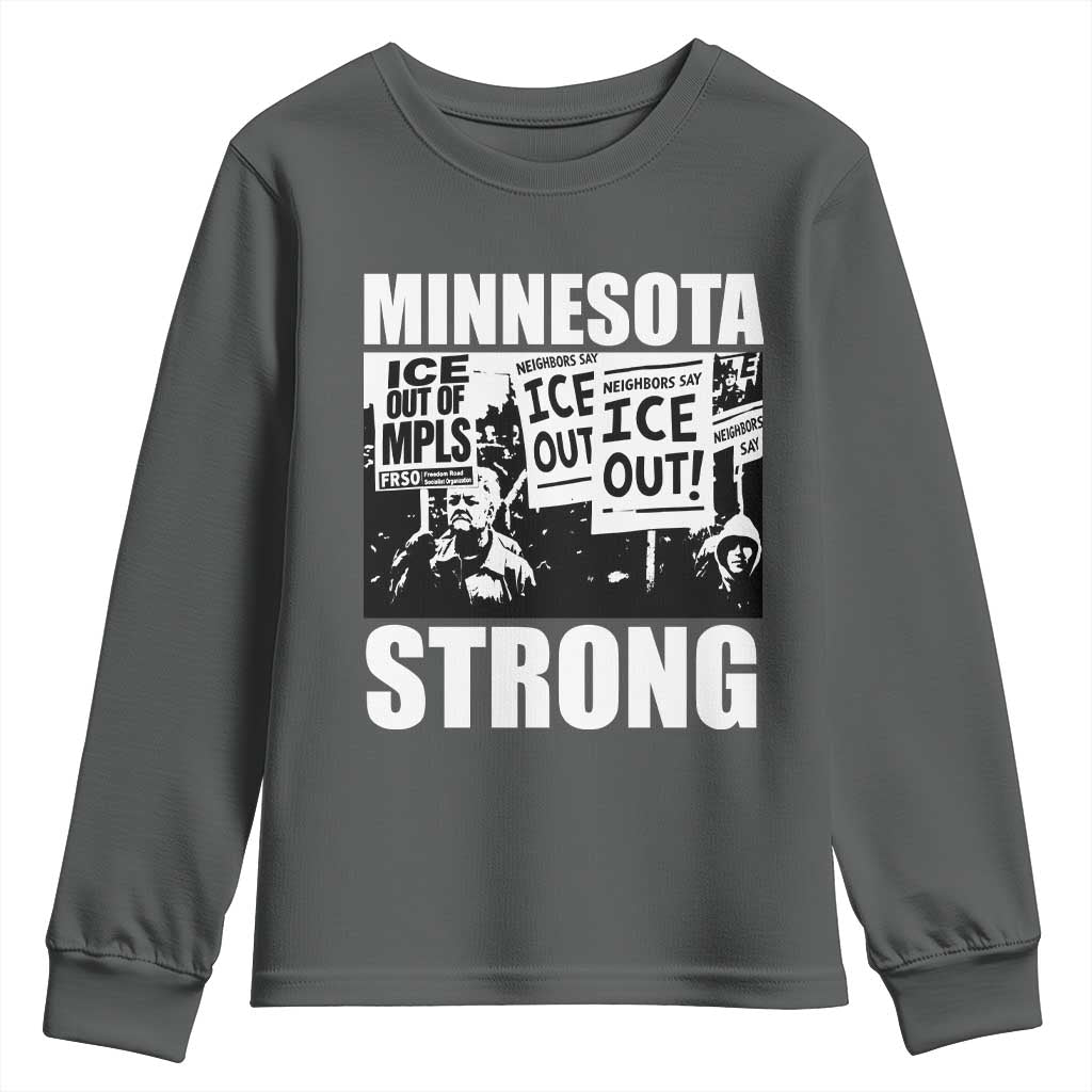 Minnesota Resist Anti ICE Immigration Protest Youth Sweatshirt Bruce Streets Of Minneapolis Right Now