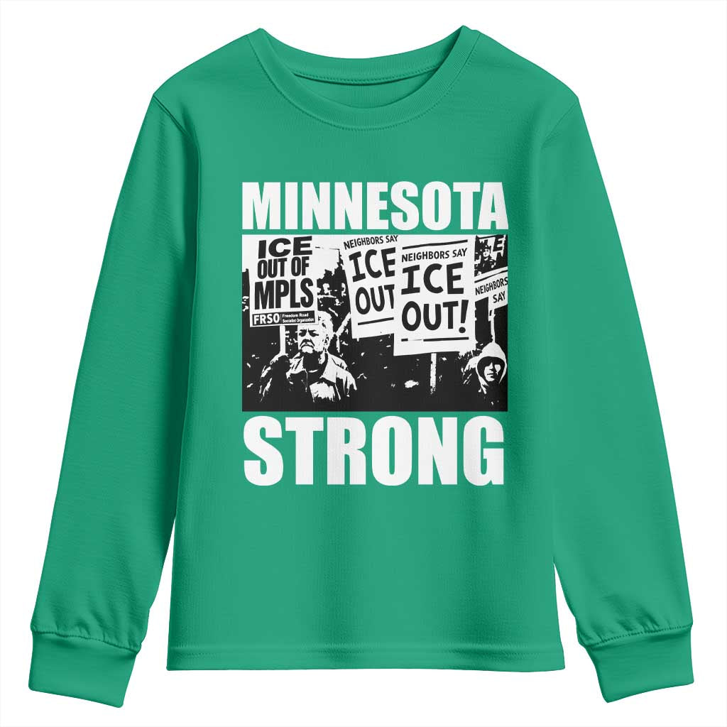 Minnesota Resist Anti ICE Immigration Protest Youth Sweatshirt Bruce Streets Of Minneapolis Right Now