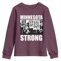 Minnesota Resist Anti ICE Immigration Protest Youth Sweatshirt Bruce Streets Of Minneapolis Right Now