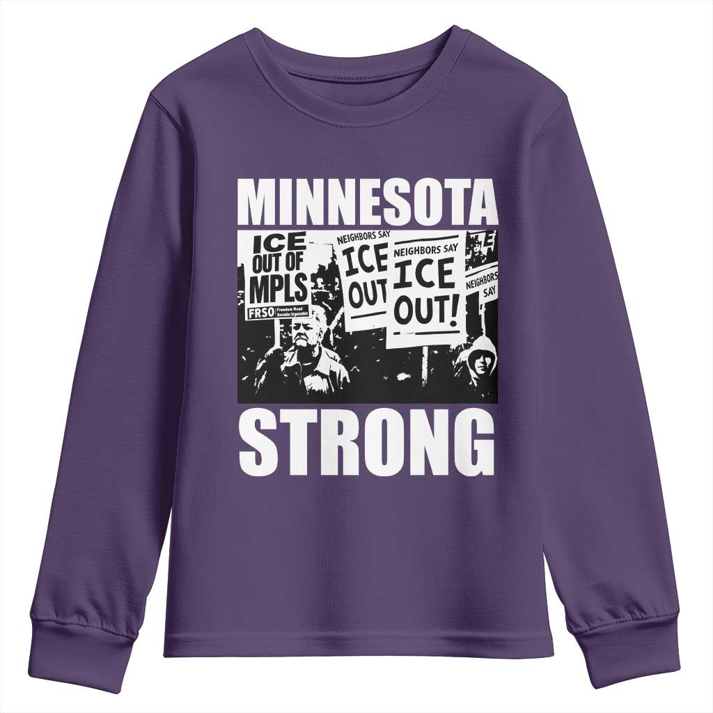 Minnesota Resist Anti ICE Immigration Protest Youth Sweatshirt Bruce Streets Of Minneapolis Right Now
