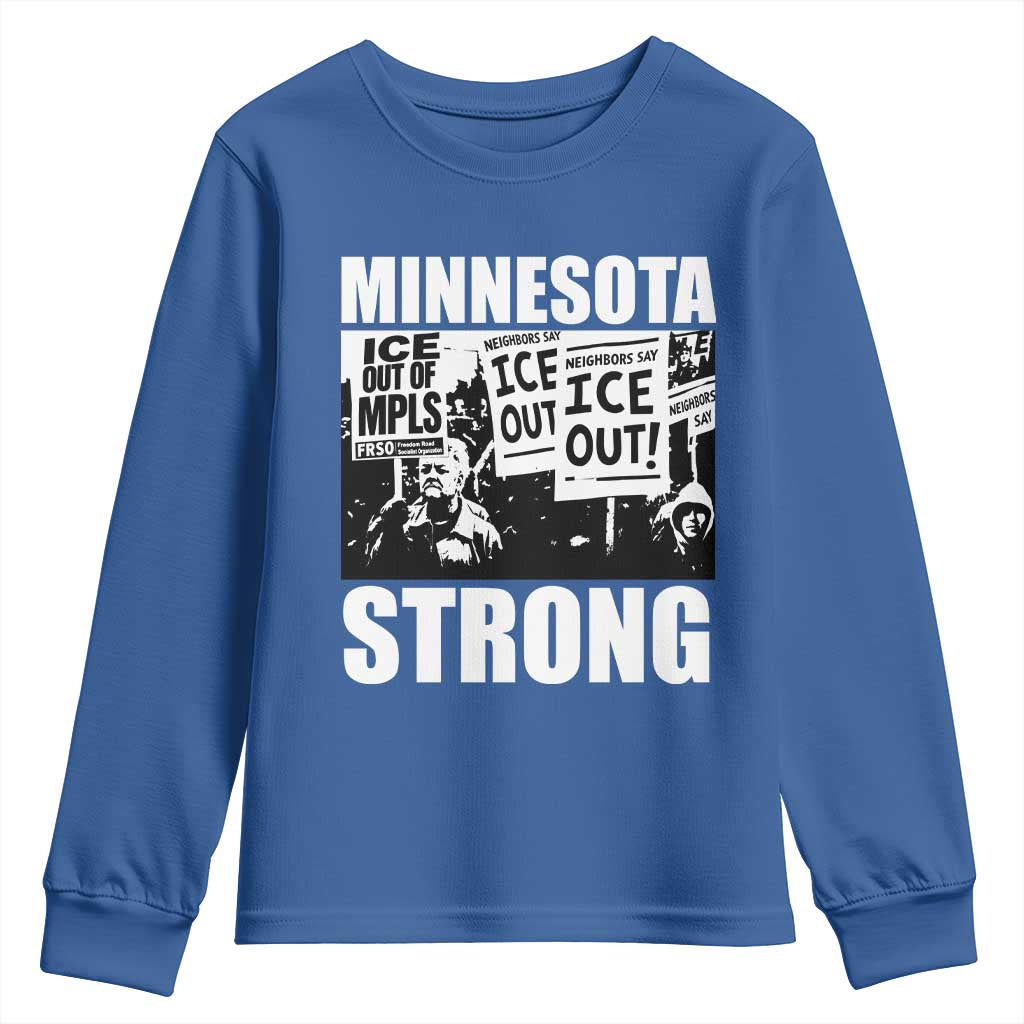 Minnesota Resist Anti ICE Immigration Protest Youth Sweatshirt Bruce Streets Of Minneapolis Right Now