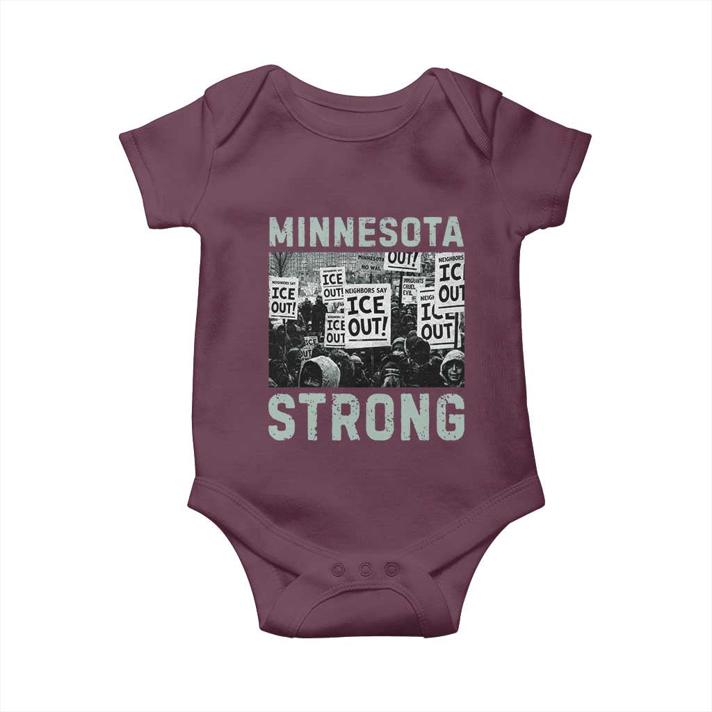 Minnesota Resist Anti ICE Immigration Protest Baby Onesie Streets Of Minneapolis Right Now Ice Out