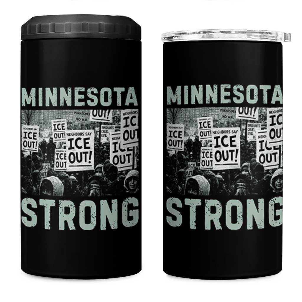 Minnesota Resist Anti ICE Immigration Protest 4 in 1 Can Cooler Tumbler Streets Of Minneapolis Right Now Ice Out