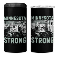 Minnesota Resist Anti ICE Immigration Protest 4 in 1 Can Cooler Tumbler Streets Of Minneapolis Right Now Ice Out