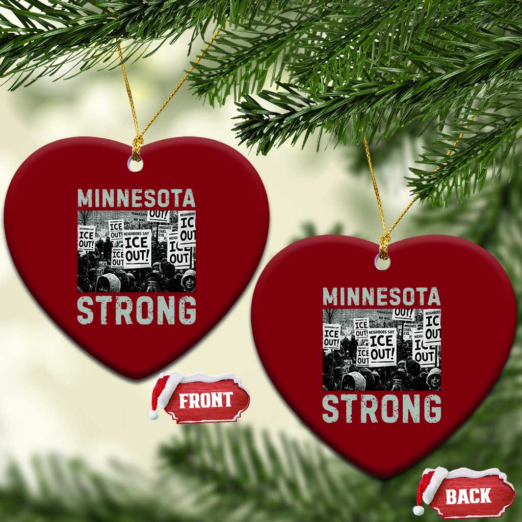 Minnesota Resist Anti ICE Immigration Protest Ceramic Ornament Streets Of Minneapolis Right Now Ice Out