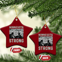 Minnesota Resist Anti ICE Immigration Protest Ceramic Ornament Streets Of Minneapolis Right Now Ice Out