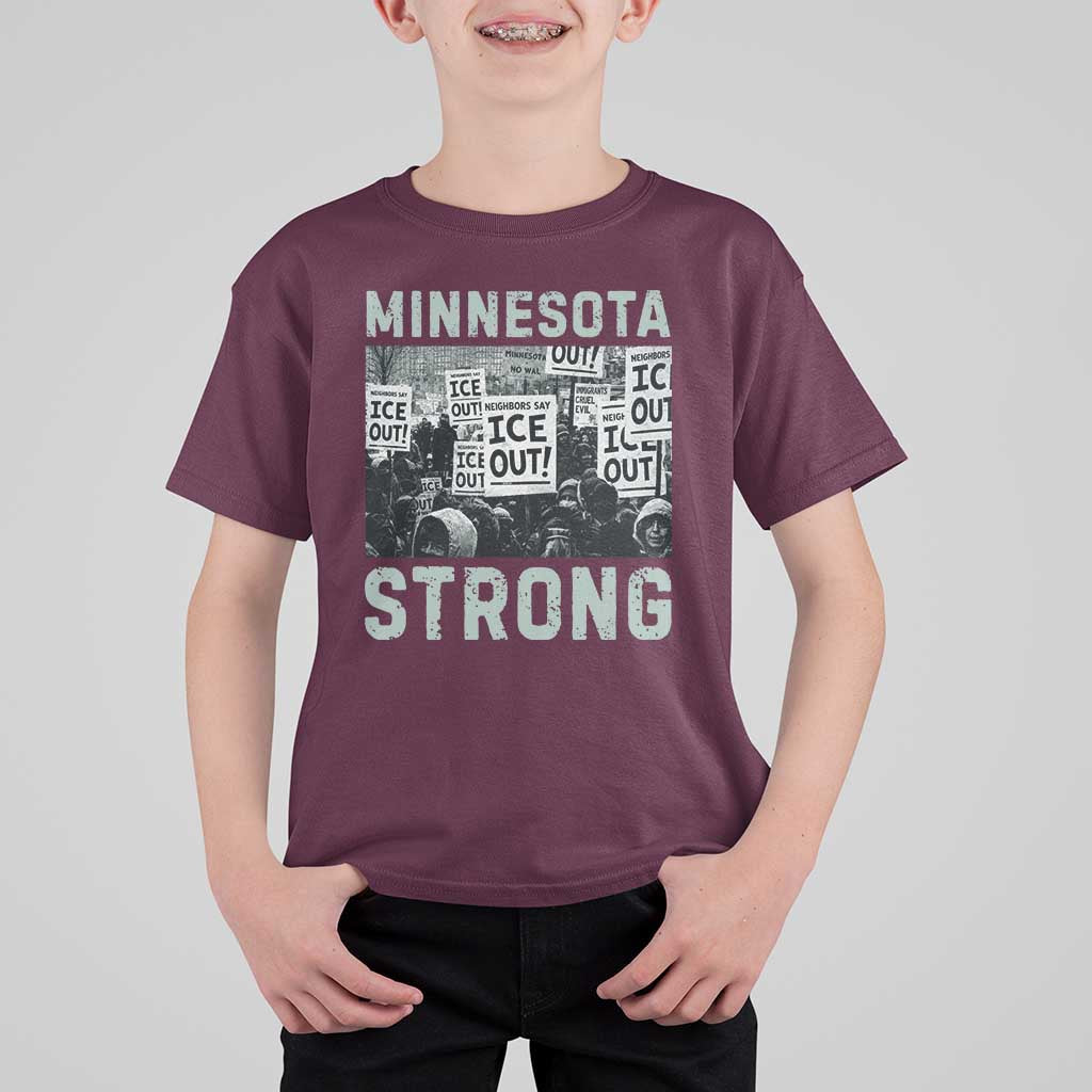 Minnesota Resist Anti ICE Immigration Protest T Shirt For Kid Streets Of Minneapolis Right Now Ice Out