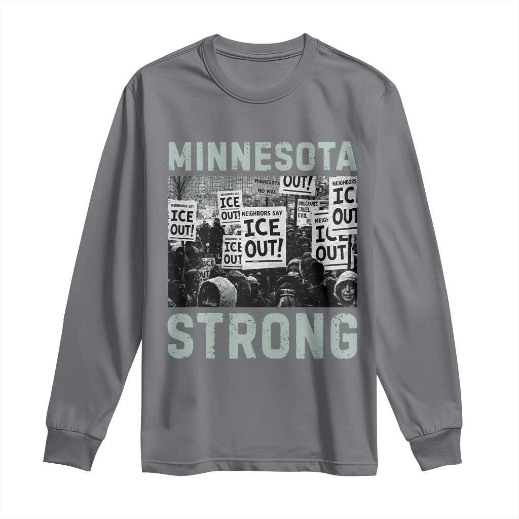 Minnesota Resist Anti ICE Immigration Protest Long Sleeve Shirt Streets Of Minneapolis Right Now Ice Out