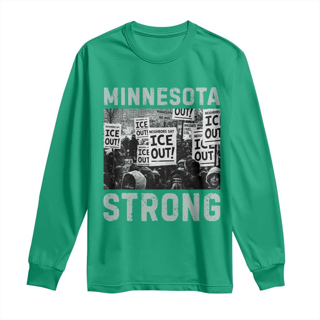 Minnesota Resist Anti ICE Immigration Protest Long Sleeve Shirt Streets Of Minneapolis Right Now Ice Out
