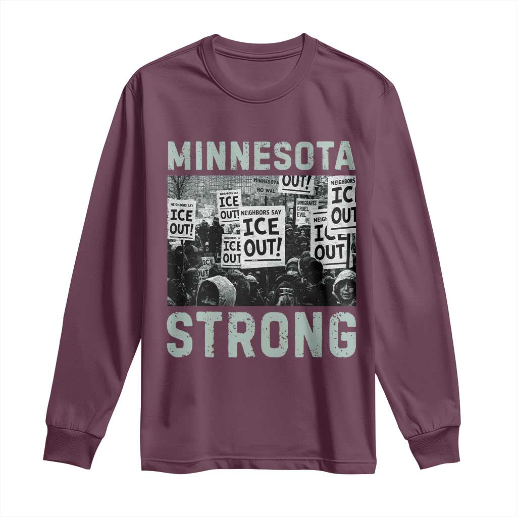 Minnesota Resist Anti ICE Immigration Protest Long Sleeve Shirt Streets Of Minneapolis Right Now Ice Out