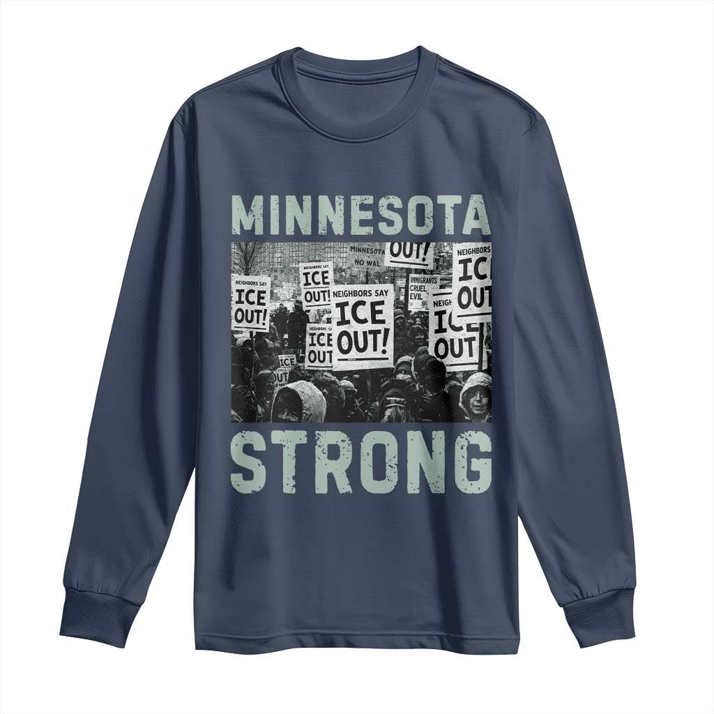 Minnesota Resist Anti ICE Immigration Protest Long Sleeve Shirt Streets Of Minneapolis Right Now Ice Out