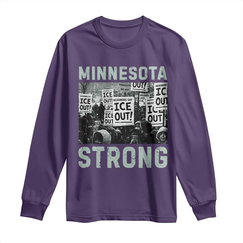 Minnesota Resist Anti ICE Immigration Protest Long Sleeve Shirt Streets Of Minneapolis Right Now Ice Out