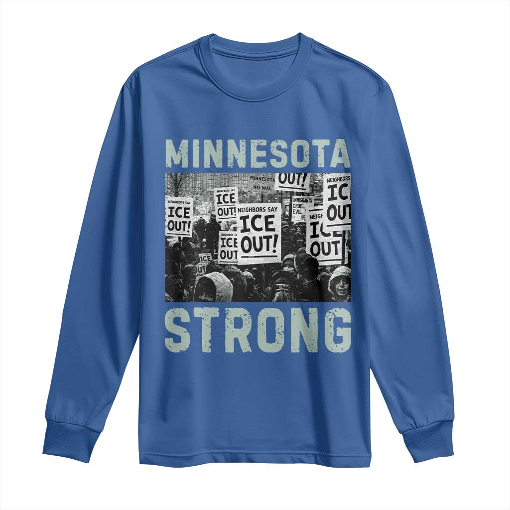 Minnesota Resist Anti ICE Immigration Protest Long Sleeve Shirt Streets Of Minneapolis Right Now Ice Out