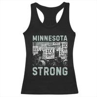 Minnesota Resist Anti ICE Immigration Protest Racerback Tank Top Streets Of Minneapolis Right Now Ice Out