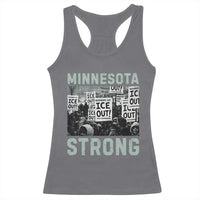 Minnesota Resist Anti ICE Immigration Protest Racerback Tank Top Streets Of Minneapolis Right Now Ice Out