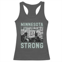 Minnesota Resist Anti ICE Immigration Protest Racerback Tank Top Streets Of Minneapolis Right Now Ice Out