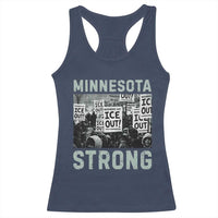 Minnesota Resist Anti ICE Immigration Protest Racerback Tank Top Streets Of Minneapolis Right Now Ice Out