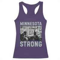 Minnesota Resist Anti ICE Immigration Protest Racerback Tank Top Streets Of Minneapolis Right Now Ice Out