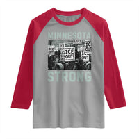 Minnesota Resist Anti ICE Immigration Protest Raglan Shirt Streets Of Minneapolis Right Now Ice Out