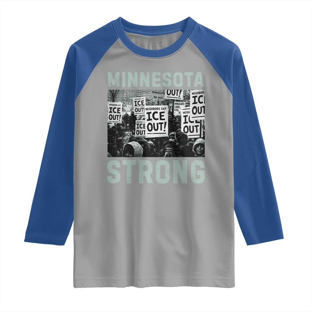 Minnesota Resist Anti ICE Immigration Protest Raglan Shirt Streets Of Minneapolis Right Now Ice Out