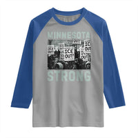 Minnesota Resist Anti ICE Immigration Protest Raglan Shirt Streets Of Minneapolis Right Now Ice Out