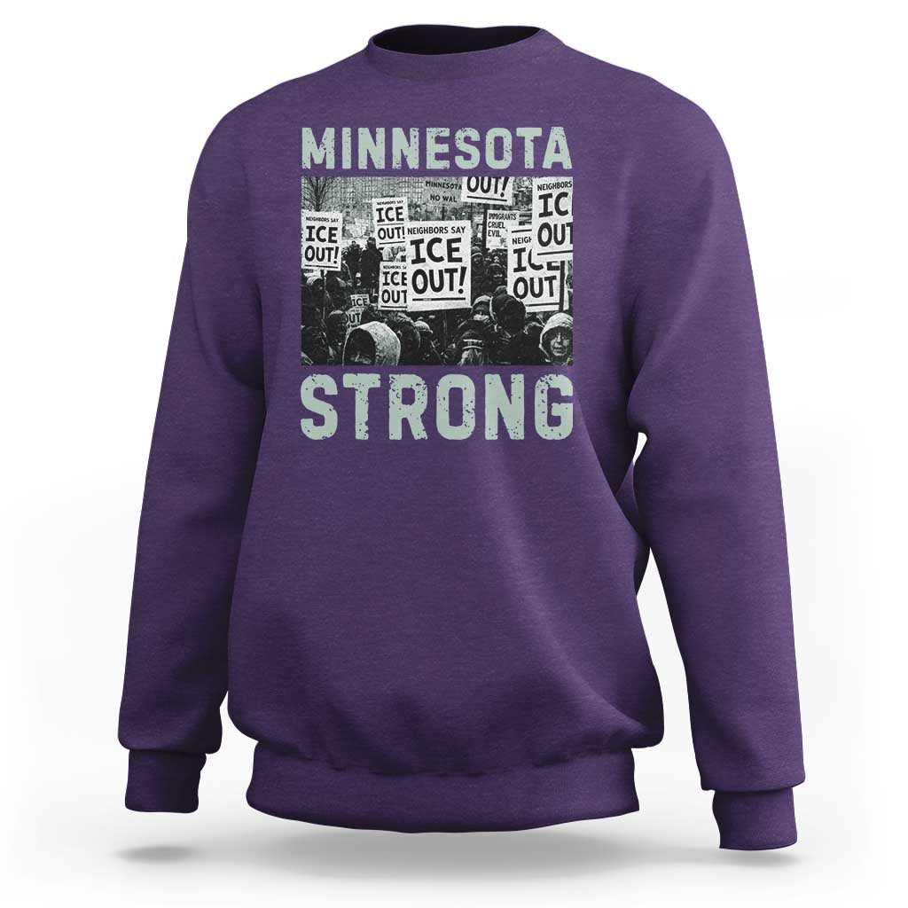Minnesota Resist Anti ICE Immigration Protest Sweatshirt Streets Of Minneapolis Right Now Ice Out