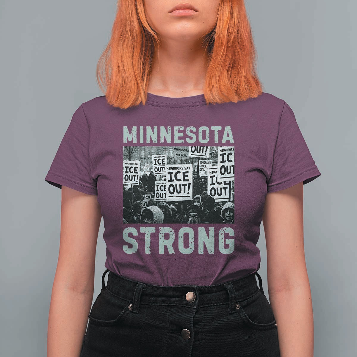 Minnesota Resist Anti ICE Immigration Protest T Shirt For Women Streets Of Minneapolis Right Now Ice Out
