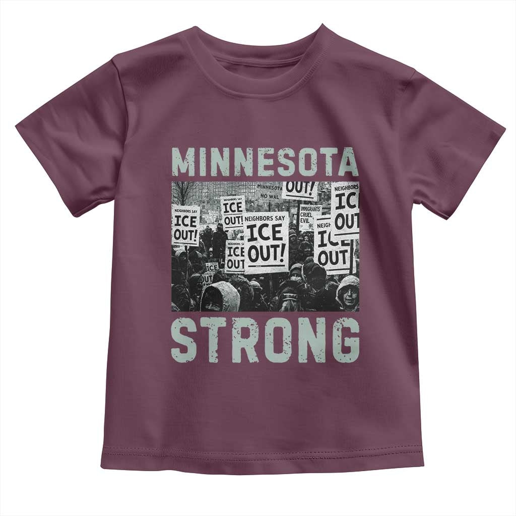 Minnesota Resist Anti ICE Immigration Protest Toddler T Shirt Streets Of Minneapolis Right Now Ice Out