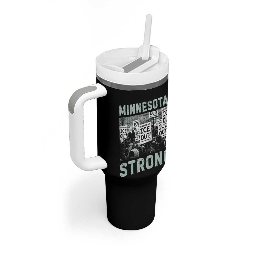 Minnesota Resist Anti ICE Immigration Protest Tumbler With Handle Streets Of Minneapolis Right Now Ice Out