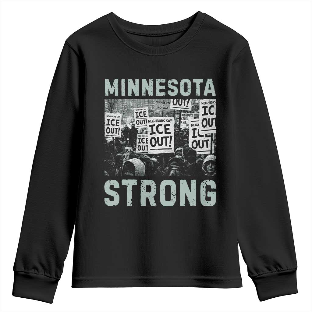 Minnesota Resist Anti ICE Immigration Protest Youth Sweatshirt Streets Of Minneapolis Right Now Ice Out