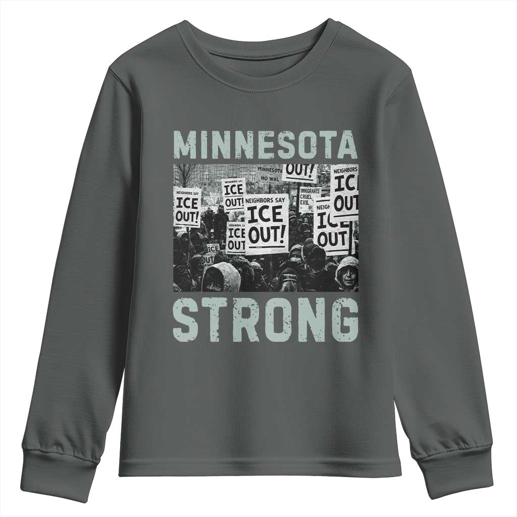 Minnesota Resist Anti ICE Immigration Protest Youth Sweatshirt Streets Of Minneapolis Right Now Ice Out
