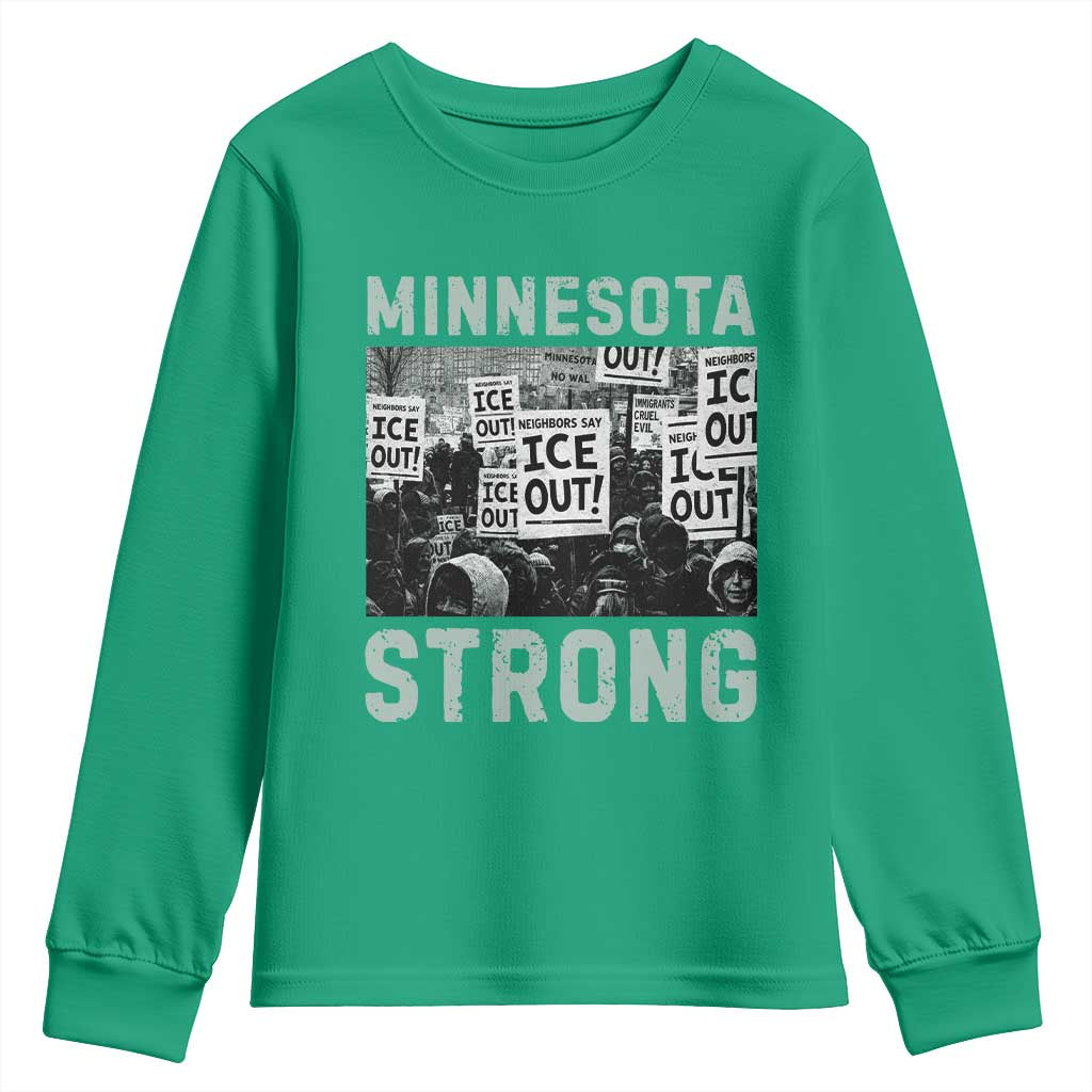 Minnesota Resist Anti ICE Immigration Protest Youth Sweatshirt Streets Of Minneapolis Right Now Ice Out