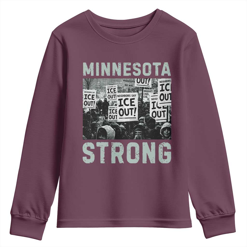 Minnesota Resist Anti ICE Immigration Protest Youth Sweatshirt Streets Of Minneapolis Right Now Ice Out
