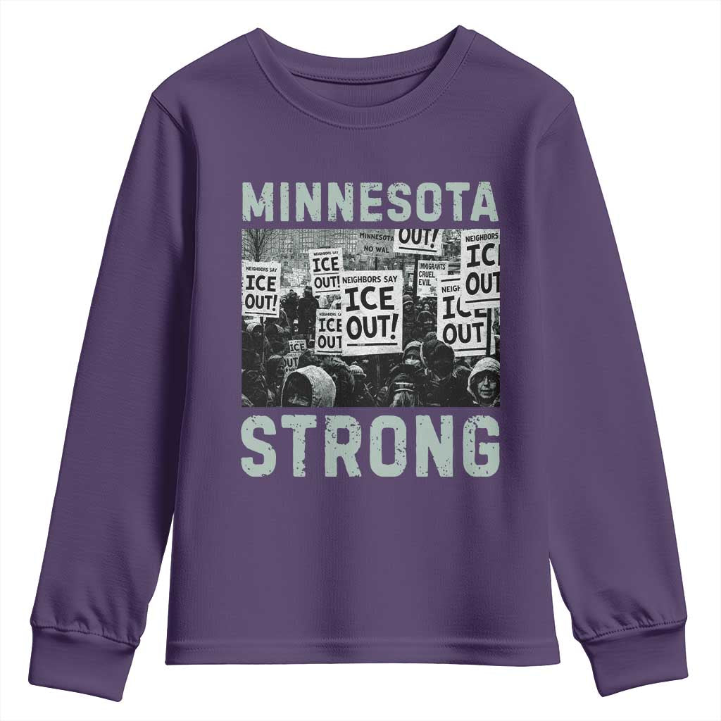 Minnesota Resist Anti ICE Immigration Protest Youth Sweatshirt Streets Of Minneapolis Right Now Ice Out