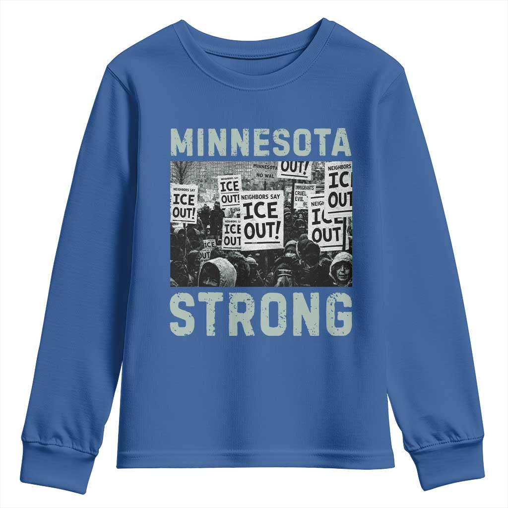 Minnesota Resist Anti ICE Immigration Protest Youth Sweatshirt Streets Of Minneapolis Right Now Ice Out