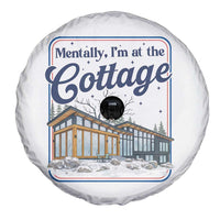 Mentally I'm at the Cottage Spare Tire Cover Funny Hockey Romance