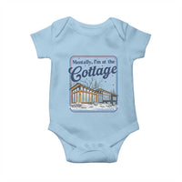 Mentally I'm at the Cottage Baby Onesie Funny Hockey Romance